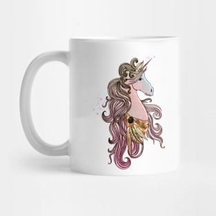 Beautiful unicorn in pink colors Mug